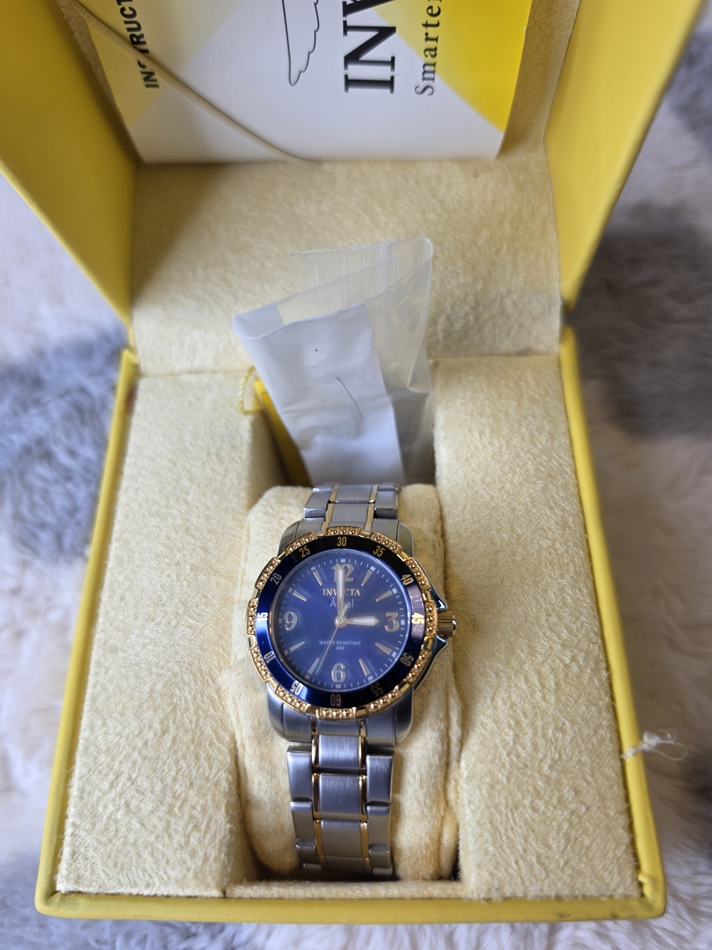 Invicta Women's Two-Tone Blue Dial Stainless Steel Watch